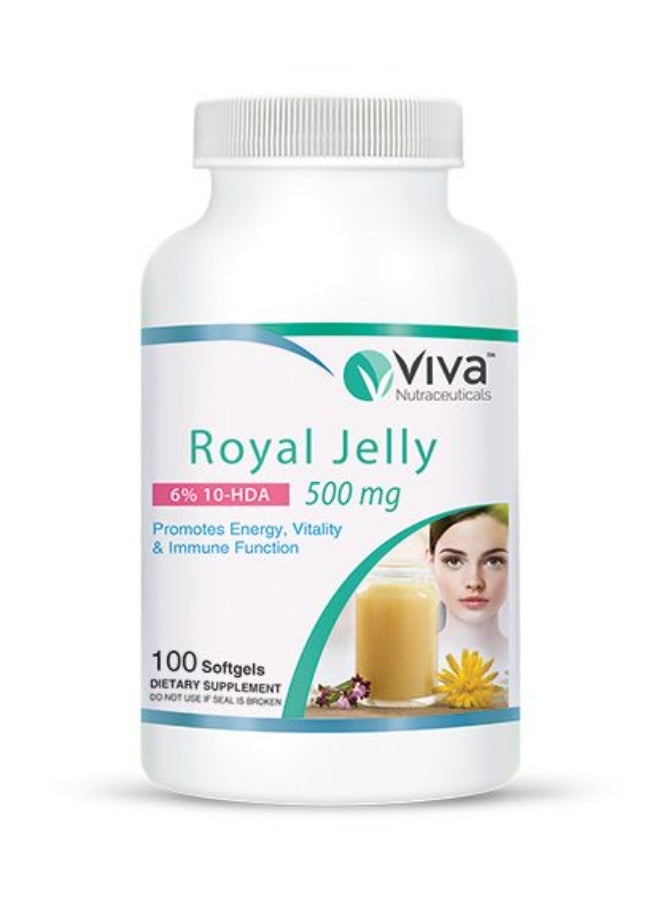 فيفا رويال جيلي 500 مجم، 100 كبسولة هلامية